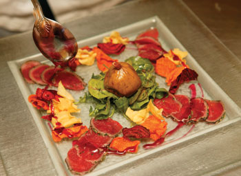 Somerset venison carpaccio